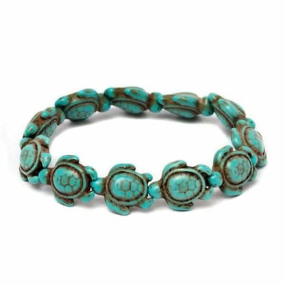 Handmade Turquoise Hawaiian Sea Turtles Bracelet - Turquoise DailySale