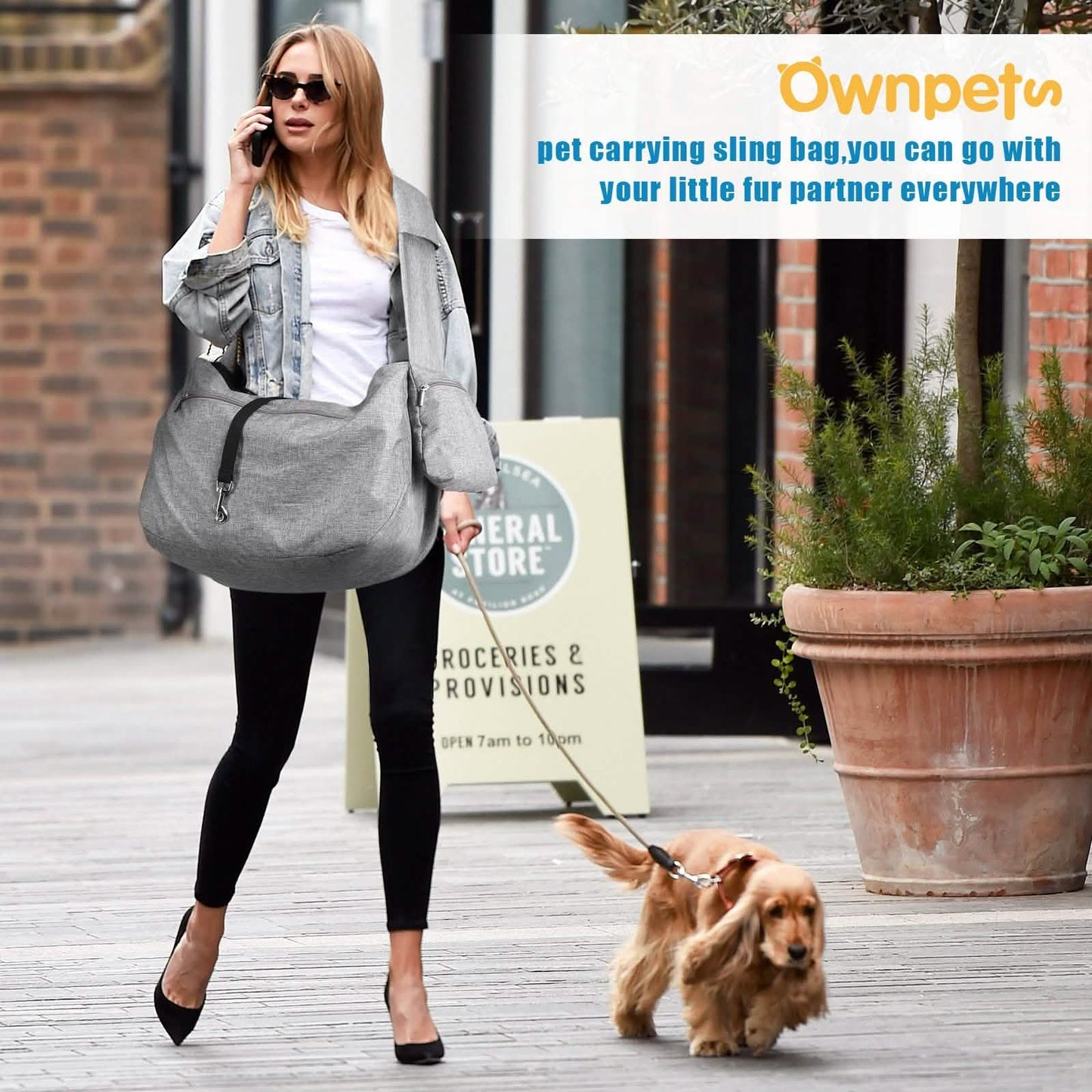 Hands-Free Adjustable Strap Pet Sling Carrier DailySale