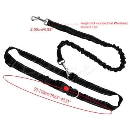 Hands Free Running Bungee Dog Leash - Assorted Colors DailySale