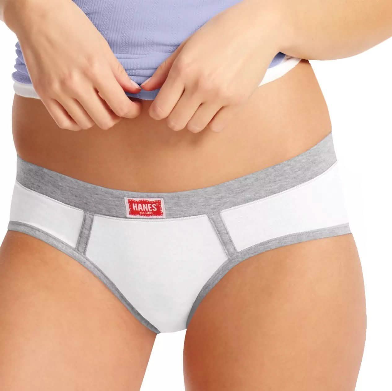 Hanes Womens ComfortSoft Vintage Cotton Stretch Hipsters DailySale