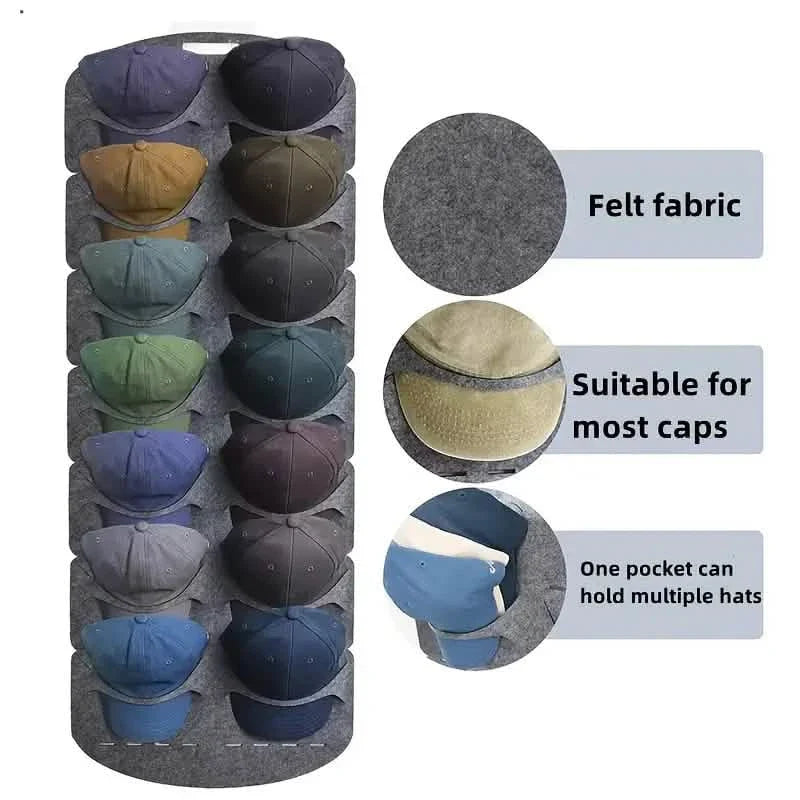 Hanging Hat Organizers For Baseball Cap Felt Storage Holders DailySale