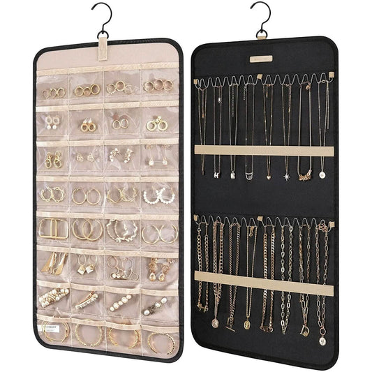 Hanging Jewelry Organizer Storage Roll DailySale