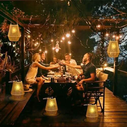 Hanging Solar Woven Lantern Solar Lamp Lights Decoration DailySale
