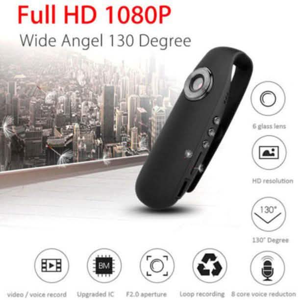 HD 1080P 130 Mini Camcorder Dash Cam Police Body Motorcycle Bike Motion Camera DailySale