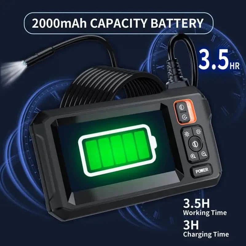 HD 1080P Borescope with 4.3" LCD Screen - Waterproof, Rechargeable Endoscope Camera DailySale
