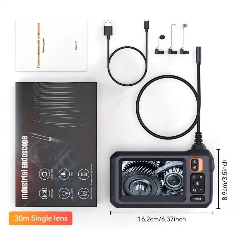 HD 1080P Borescope with 4.3" LCD Screen - Waterproof, Rechargeable Endoscope Camera DailySale