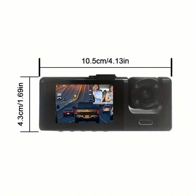 HD 1080P Car Dual Camera with IR Night Vision Loop Recording 2" IPS Screen DailySale