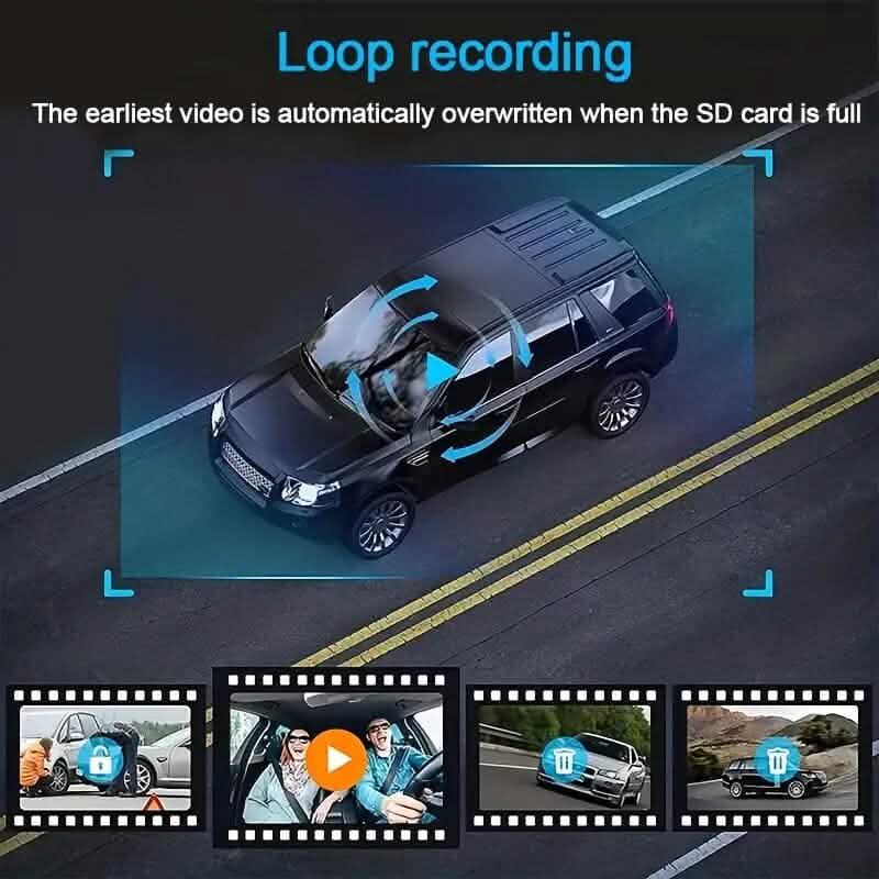 HD 1080P Car Dual Camera with IR Night Vision Loop Recording 2" IPS Screen DailySale