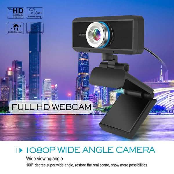 HD 1080P Desktop PC Video Calling Webcam with Microphone DailySale