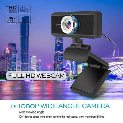 HD 1080P Desktop PC Video Calling Webcam with Microphone DailySale