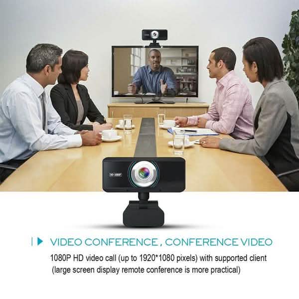 HD 1080P Desktop PC Video Calling Webcam with Microphone DailySale
