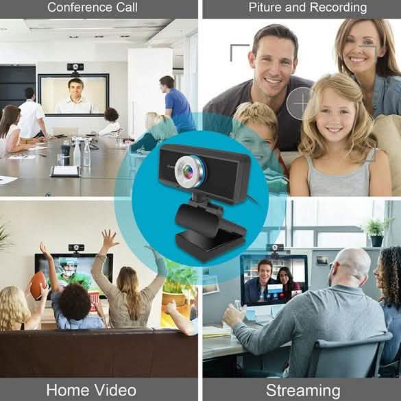 HD 1080P Desktop PC Video Calling Webcam with Microphone DailySale