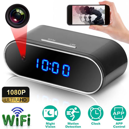 HD 1080P Wi-Fi Alarm Clock Camera DailySale