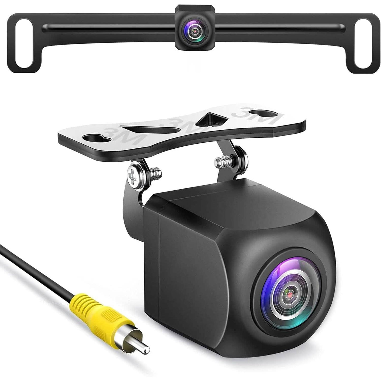 HD Backup Camera, Metal Housing 170 Degree Wide View Angle License Plate Rear View Camera  (Refurbished) DailySale