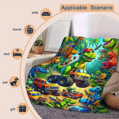 HD Digital Print Flannel Throw Blanket DailySale