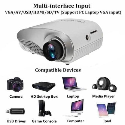 HD LED Projector Mini 3D Home Theater Cinema DailySale