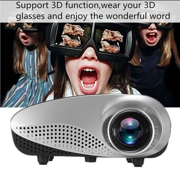 HD LED Projector Mini 3D Home Theater Cinema DailySale