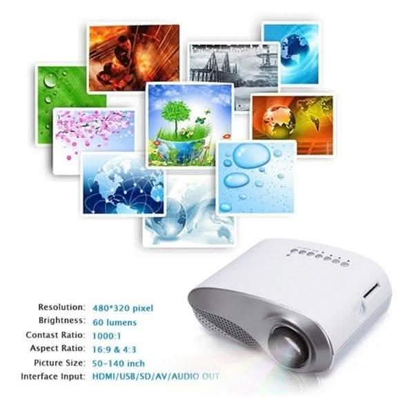 HD LED Projector Mini 3D Home Theater Cinema DailySale
