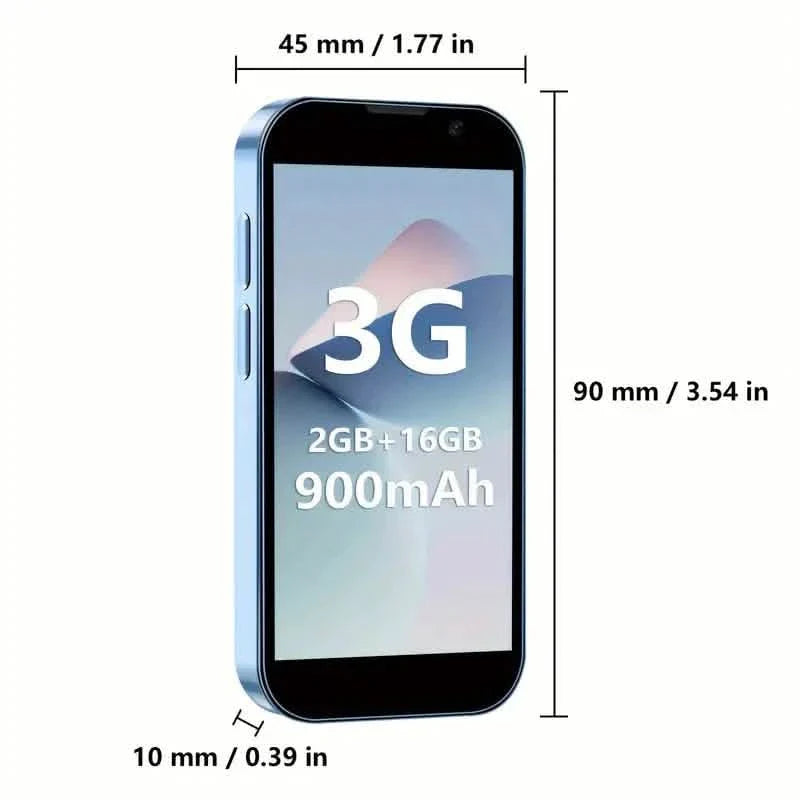 HD Mini Pocket-Sized Unlocked Smartphone for Android with WiFi, GPS, Touch Screen, and Dual SIM Slots DailySale