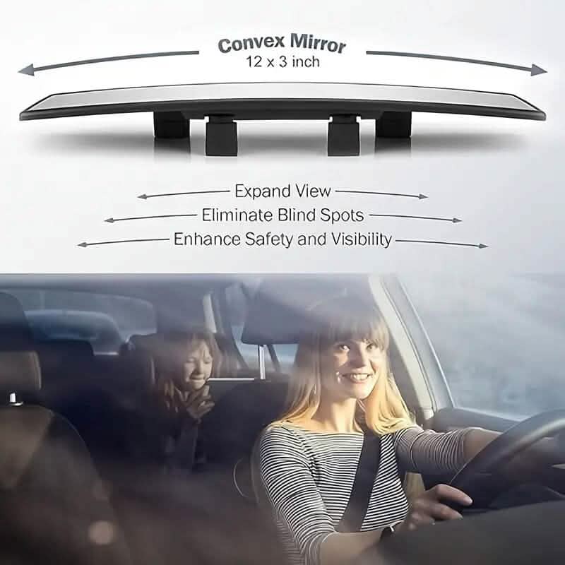 HD Wide-Angle Rearview Mirror for Cars, SUVs and Trucks DailySale