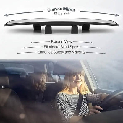 HD Wide-Angle Rearview Mirror for Cars, SUVs and Trucks DailySale