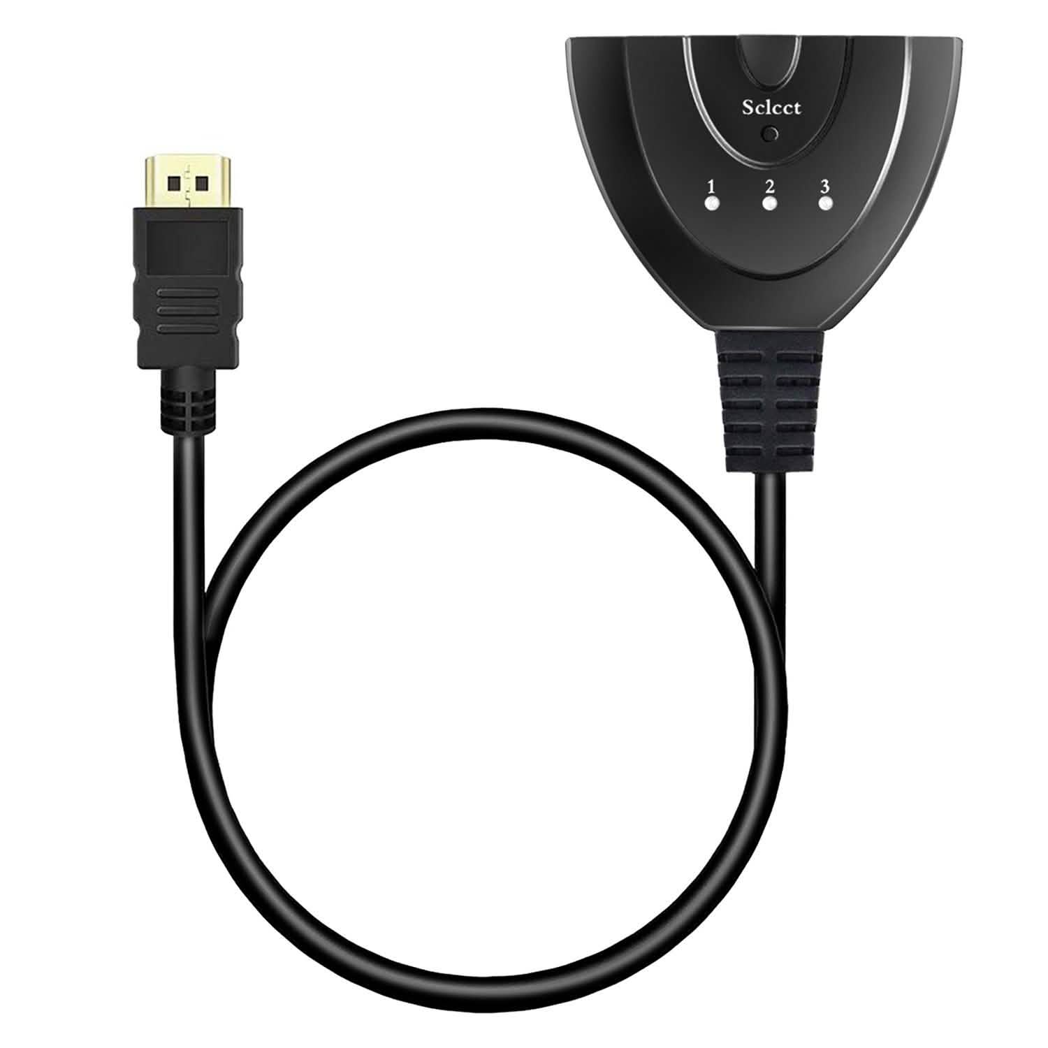 HDMI 1080P 3-in-1 Output HDTV Switch Splitter DailySale