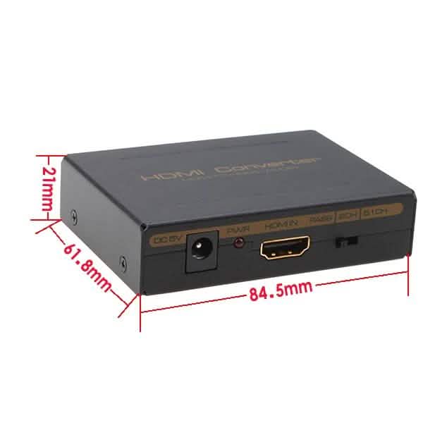 HDMI to HDMI + SPDIF + RCA L / R Audio Extractor - Converter DailySale