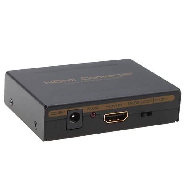 HDMI to HDMI + SPDIF + RCA L / R Audio Extractor - Converter DailySale
