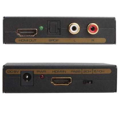 HDMI to HDMI + SPDIF + RCA L / R Audio Extractor - Converter DailySale
