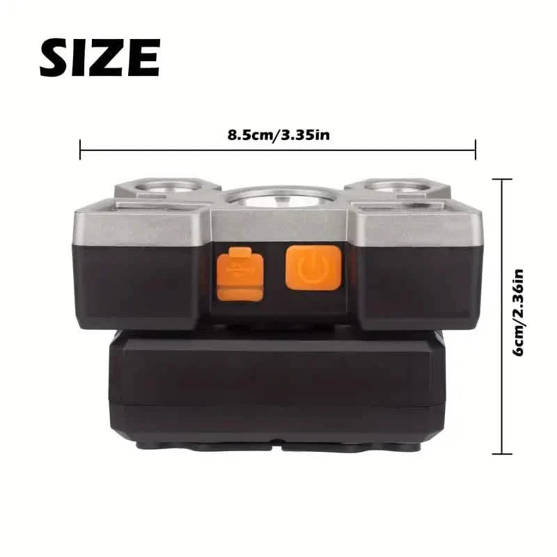 Headlamp With Built In Battery USB Rechargeable DailySale