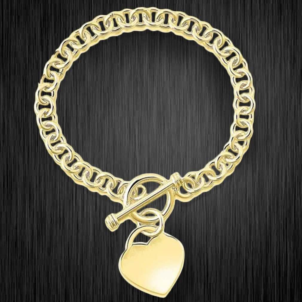 Heart Charm Bracelet - Assorted Colors DailySale