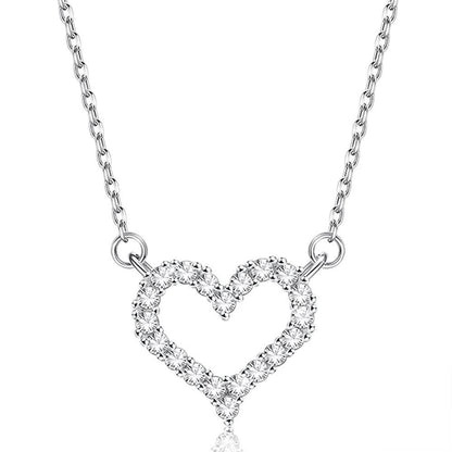 Heart-Shape 925 Sterling Silver Pendant Necklace DailySale
