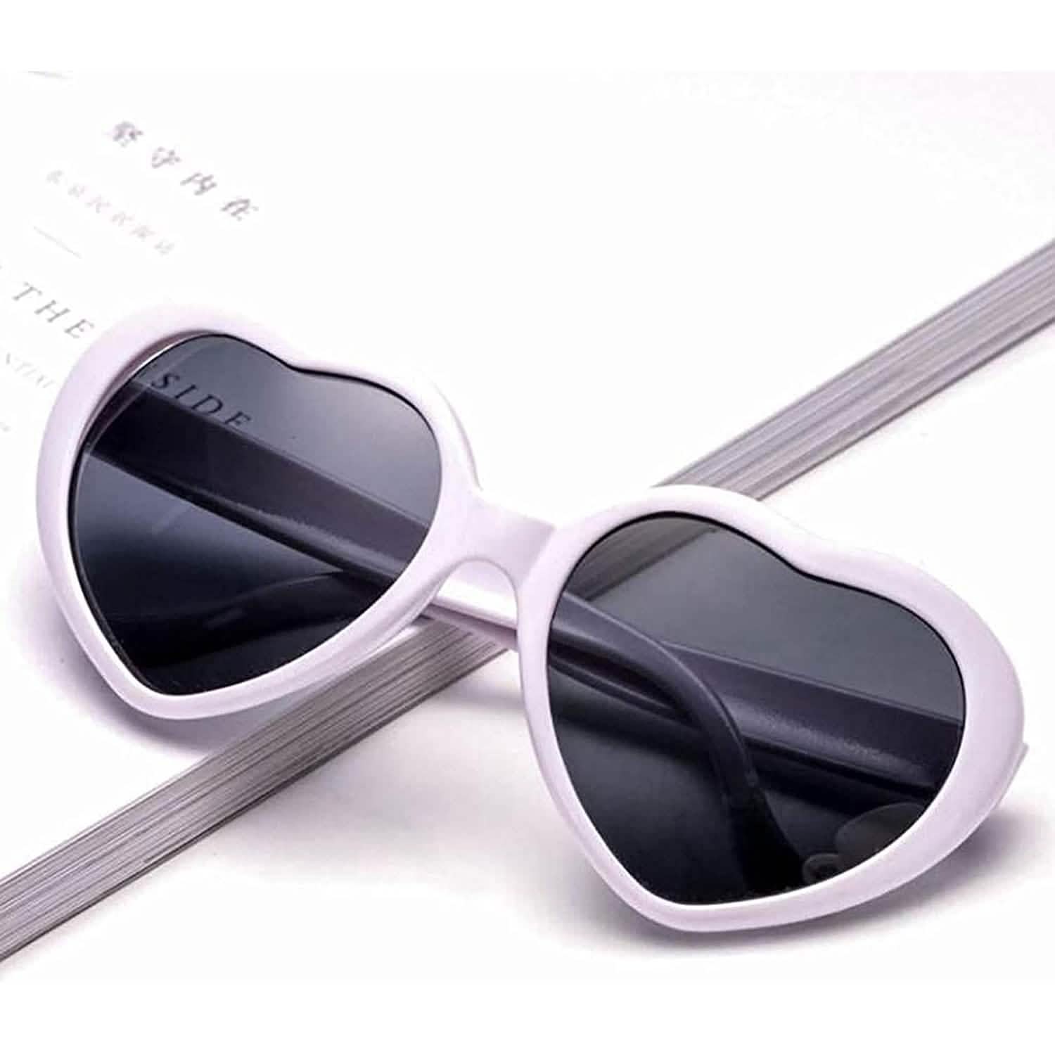 Heart Shaped Sunglasses EDM Festival Light Changing Eyewear Heart Effect DailySale
