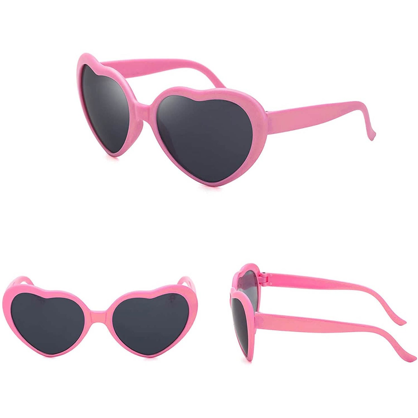 Heart Shaped Sunglasses EDM Festival Light Changing Eyewear Heart Effect DailySale
