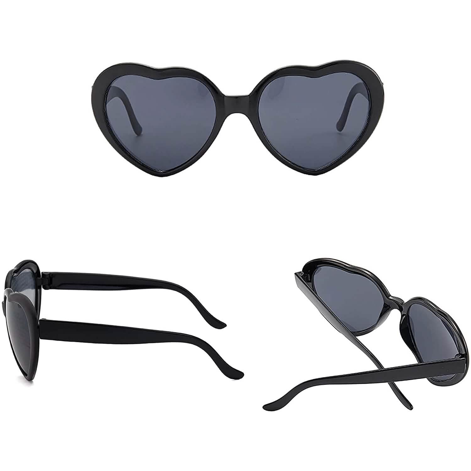 Heart Shaped Sunglasses EDM Festival Light Changing Eyewear Heart Effect DailySale