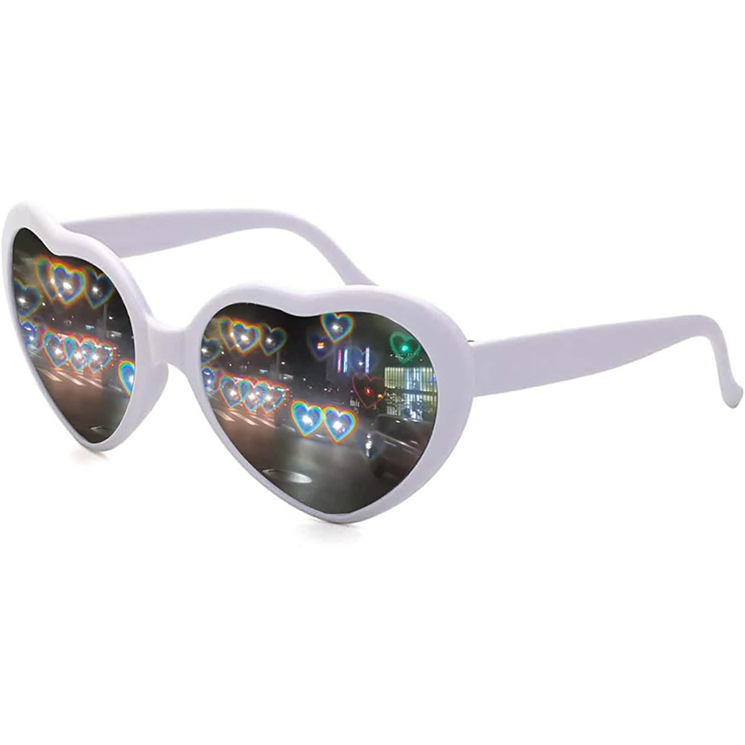 Heart Shaped Sunglasses EDM Festival Light Changing Eyewear Heart Effect DailySale