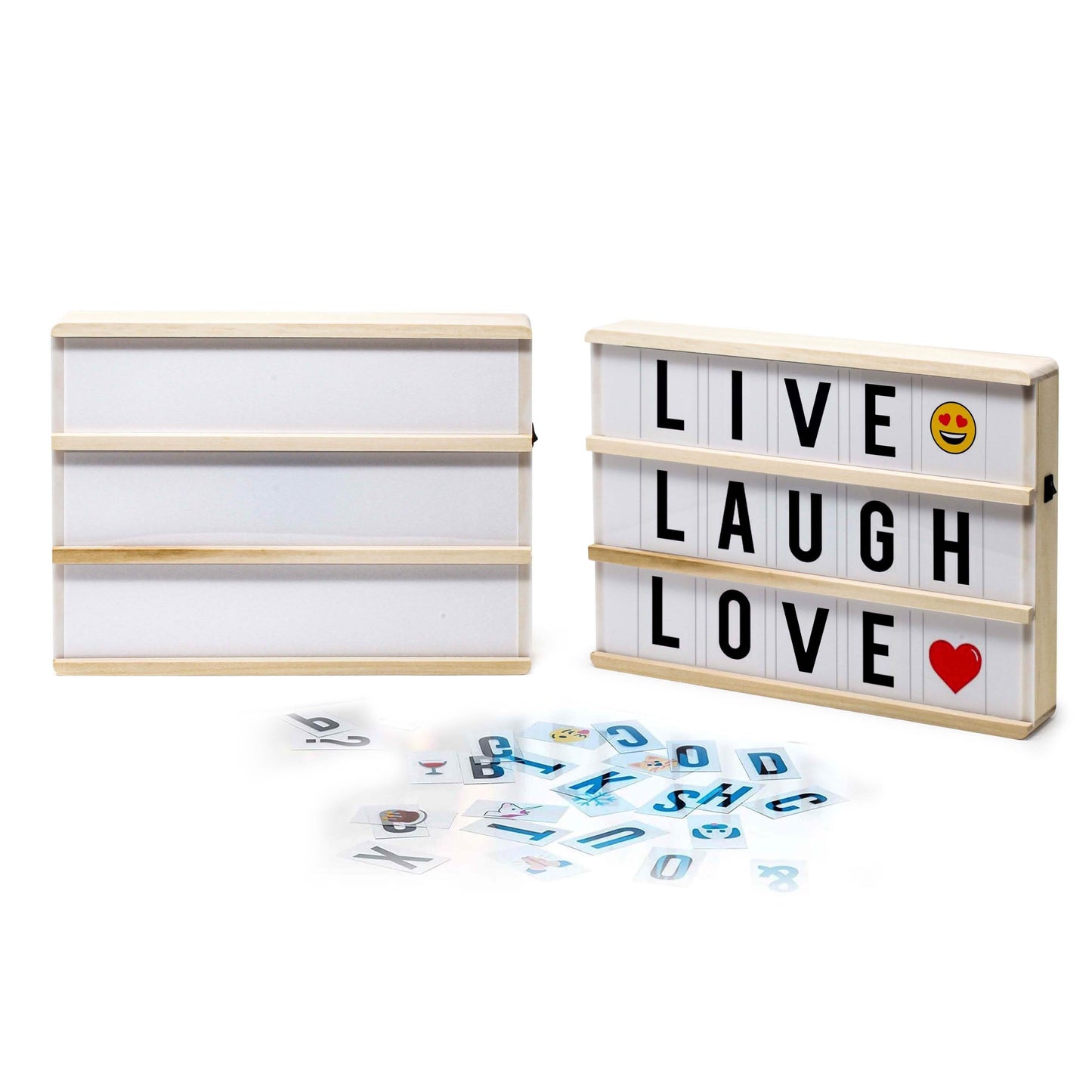 Hearth & Haven Wooden LED Light-Up Message Lightbox DailySale