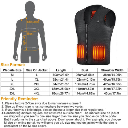 Heat Jacket Vest with 3 Adjustable Temperatures DailySale