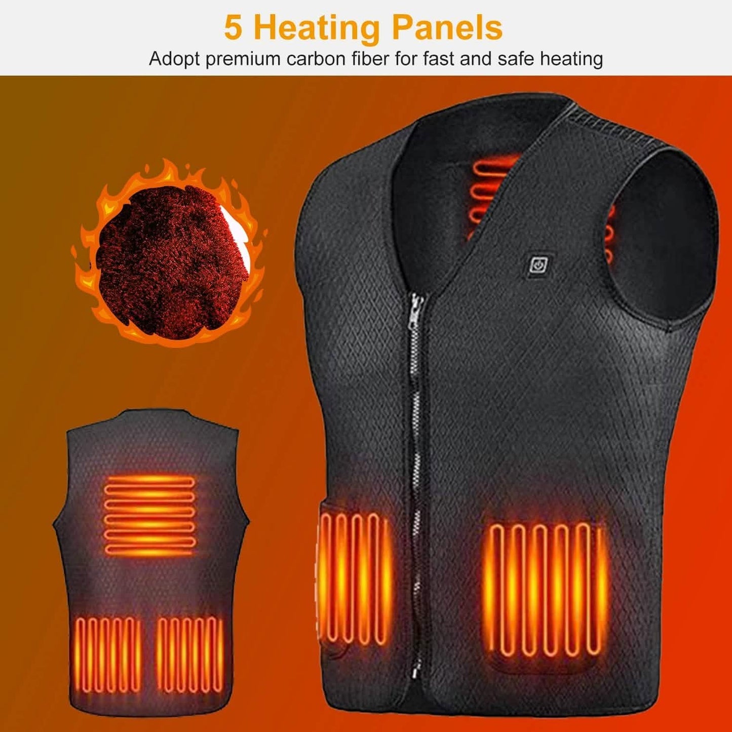 Heat Jacket Vest with 3 Adjustable Temperatures DailySale