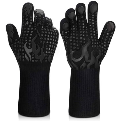 Heat Resistant Grilling Long Silicone Non-Slip Gloves DailySale