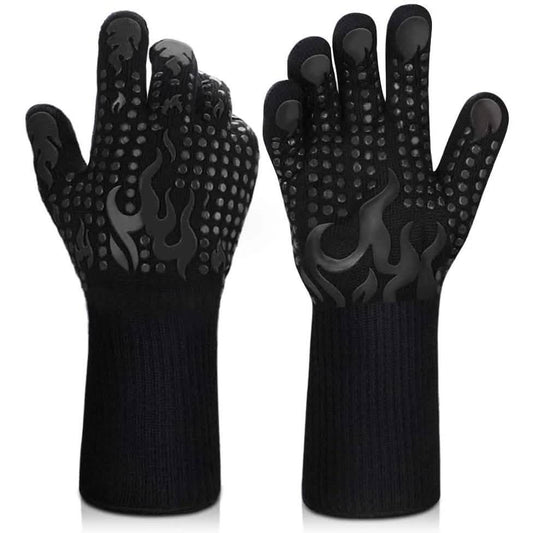 Heat Resistant Grilling Long Silicone Non-Slip Gloves DailySale
