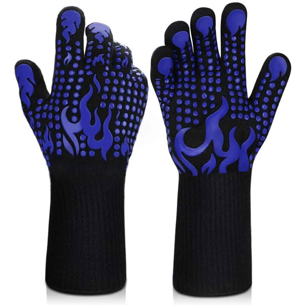 Heat Resistant Grilling Long Silicone Non-Slip Gloves DailySale