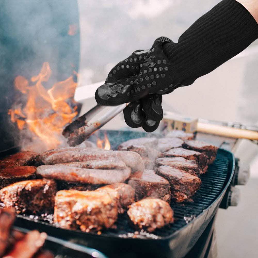 Heat Resistant Grilling Long Silicone Non-Slip Gloves DailySale