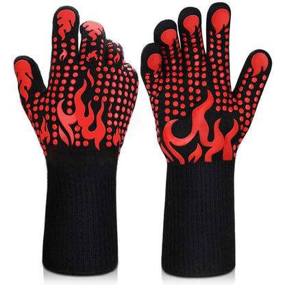 Heat Resistant Grilling Long Silicone Non-Slip Gloves DailySale