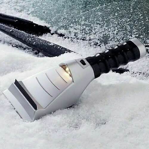 Heated Ice Scraper with Built-in Flashlight DailySale