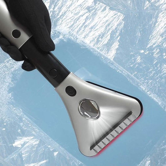 Heated Ice Scraper with Built-In Wide-Beam LED Light DailySale