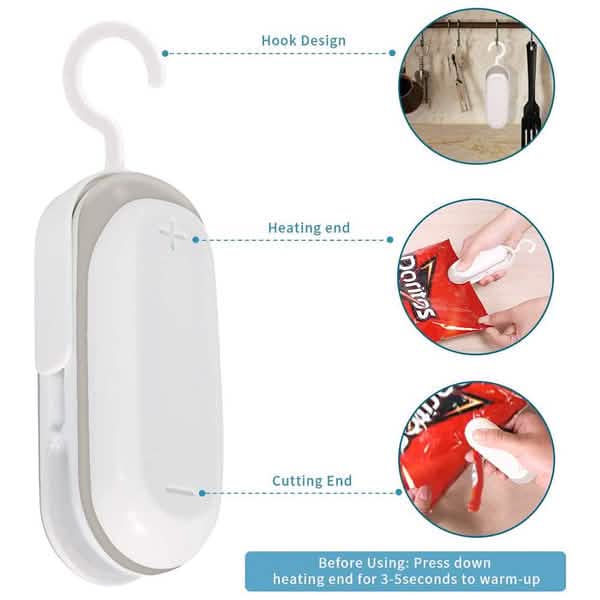 Heated Vacuum Chip Bag Sealer DailySale
