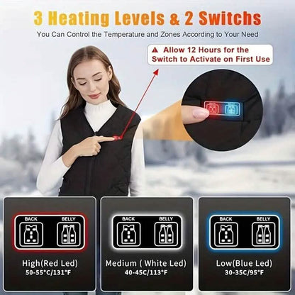 Heated Vest Electric Thermal Warm Jacket DailySale