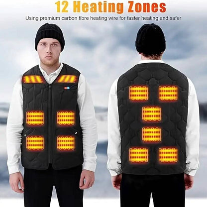 Heated Vest Electric Thermal Warm Jacket DailySale