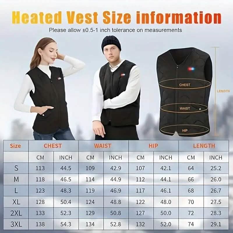 Heated Vest Electric Thermal Warm Jacket DailySale